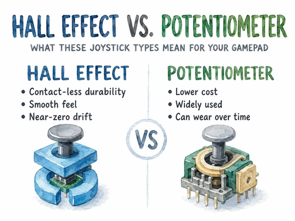 Hall Effect vs Potentiometer Sticks