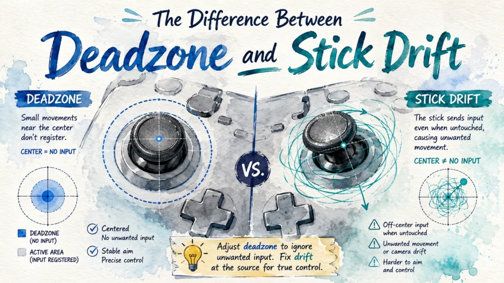 The Difference Between Deadzone and Stick Drift